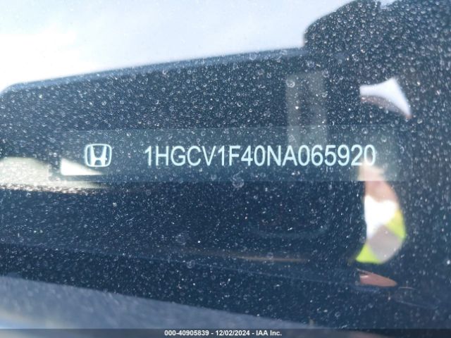 1HGCV1F40NA065920 Honda Accord Sport Special Edition