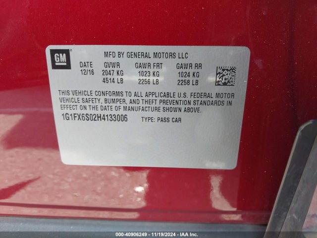 Chevrolet Bolt Ev Premier 2017 1G1FX6S02H4133006 Image 9
