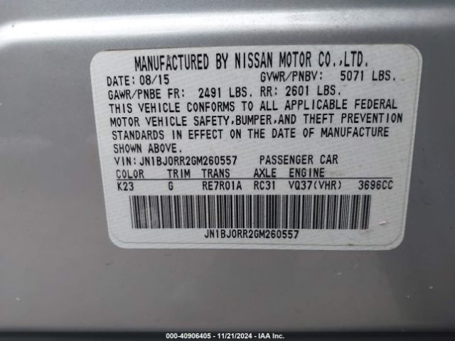 JN1BJ0RR2GM260557 Infiniti QX50