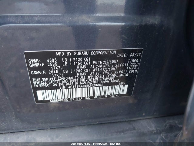 4S4BSAAC6H3428064 Subaru Outback 2.5i