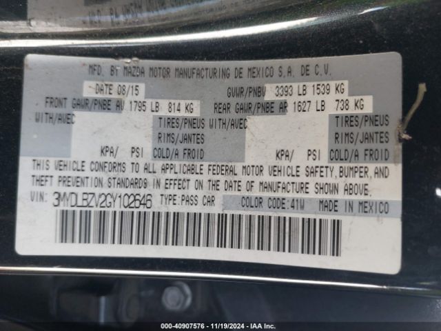 3MYDLBZV2GY102646 Scion IA