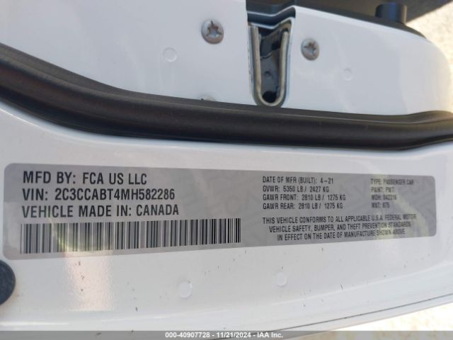 2C3CCABT4MH582286 Chrysler 300 300s