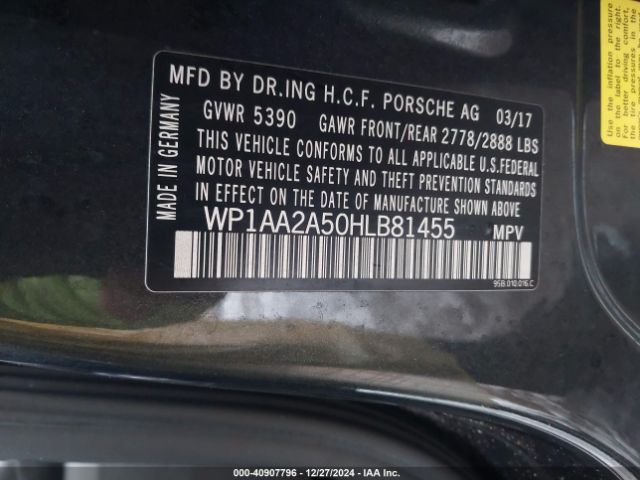 WP1AA2A50HLB81455 Porsche Macan