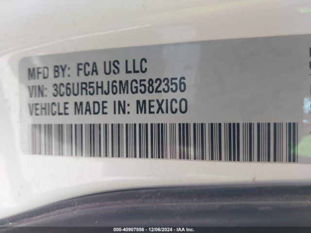 3C6UR5HJ6MG582356 RAM 2500 Tradesman  4x4 8' Box