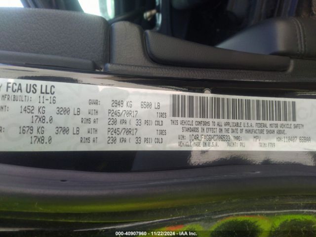 1C4RJFAG6HC706533 Jeep Grand Cherokee Laredo 4x4