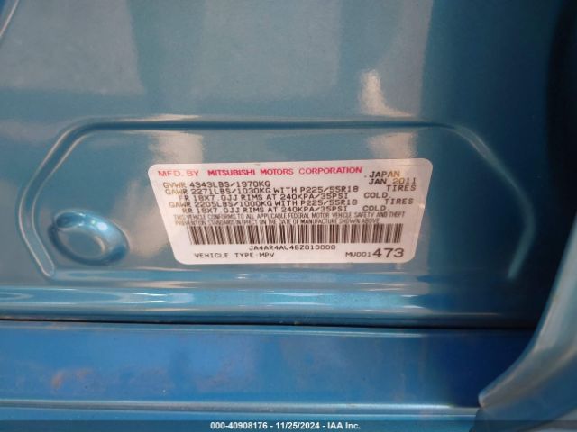 2011 MITSUBISHI OUTLANDER SPORT JA4AR4AU4BZ010008 Photo 8
