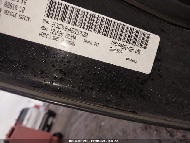 2C3CDXBG4EH210130 Dodge Charger Se