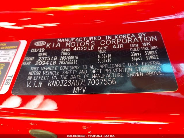 KNDJ23AU7L7007556 KIA SOUL S
