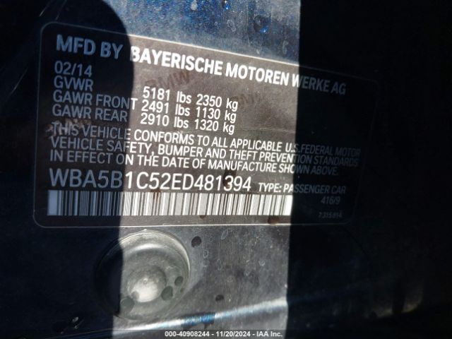 WBA5B1C52ED481394 BMW 535i