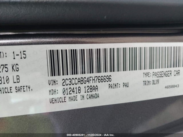 Chrysler 300 300s 2015 2C3CCABG4FH766696 Image 9