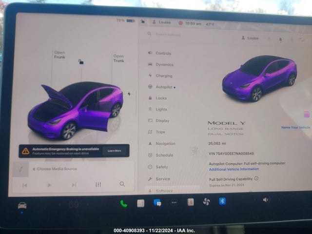 2022 TESLA MODEL Y 7SAYGDEE7NA008549 Photo 6