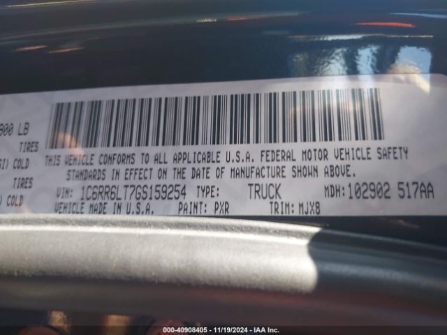1C6RR6LT7GS159254 RAM 1500 Lone Star