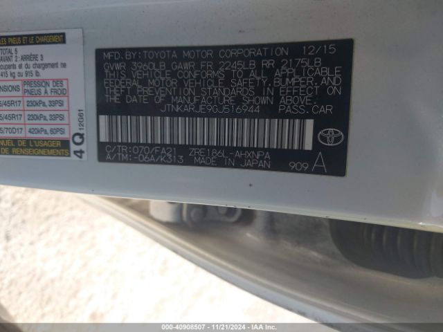 JTNKARJE9GJ516944 Scion IM