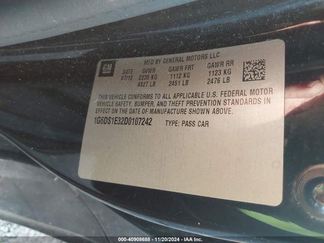 2013 CADILLAC CTS 1G6DS1E32D0107242 Photo 8