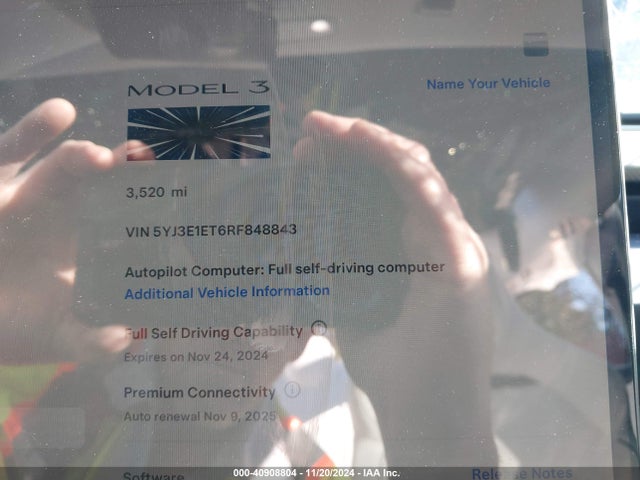 2024 TESLA MODEL 3 5YJ3E1ET6RF848843 Photo 6