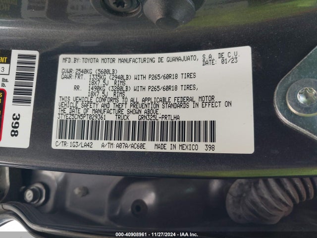 3TYEZ5CN5PT029361 Toyota Tacoma Limited