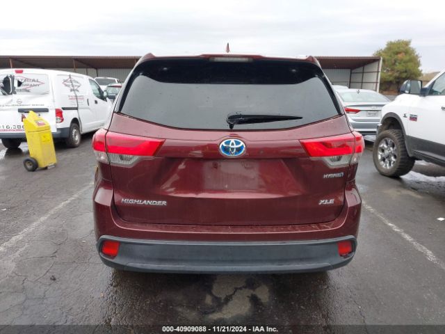 5TDJGRFH5KS057604 Toyota Highlander Hybrid Xle