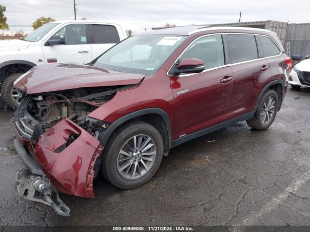 5TDJGRFH5KS057604 Toyota Highlander Hybrid Xle