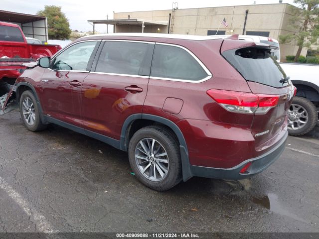 5TDJGRFH5KS057604 Toyota Highlander Hybrid Xle
