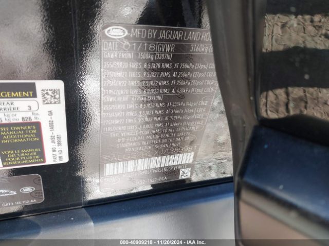 SALGS2REXJA389981 Land Rover Range Rover 5.0l V8 Supercharged