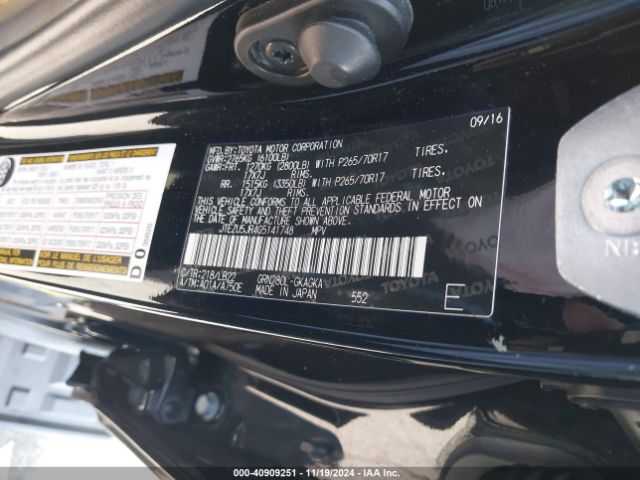JTEZU5JR4G5141748 Toyota 4runner Sr5 Premium