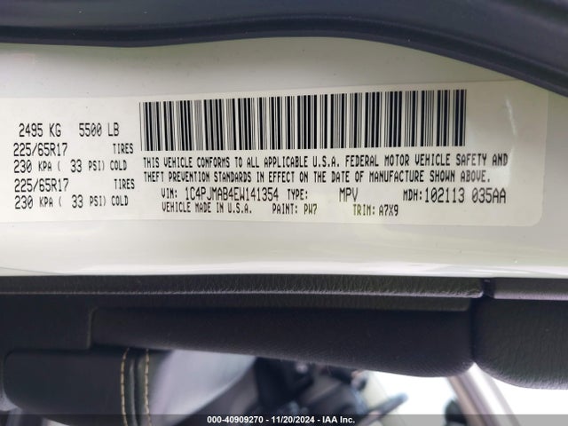Jeep Cherokee Sport 2014 1C4PJMAB4EW141354 Image 9