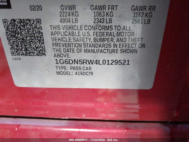 2020 CADILLAC CT5 1G6DN5RW4L0129521 Photo 8