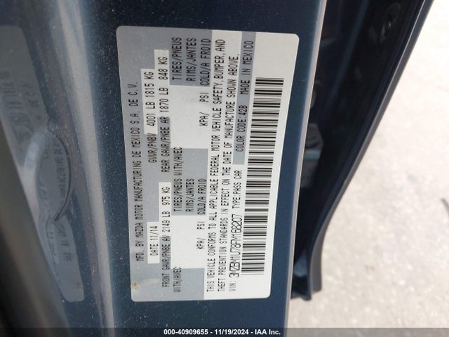 Mazda Mazda3 I Sport 2015 3MZBM1U78FM168207 Image 9