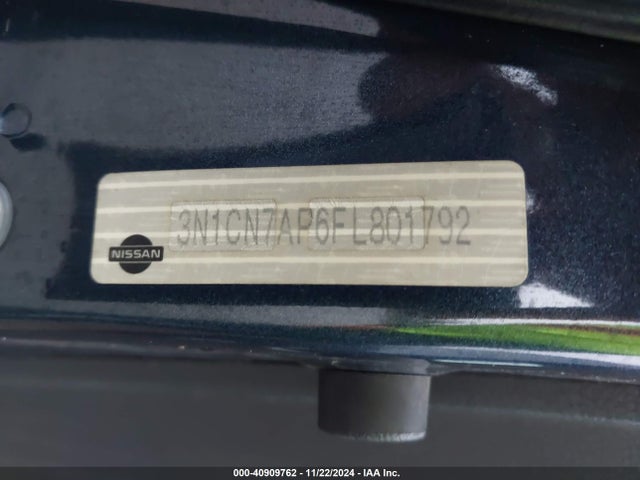 Nissan Versa 1.6 S 2015 3N1CN7AP6FL801792 Image 9