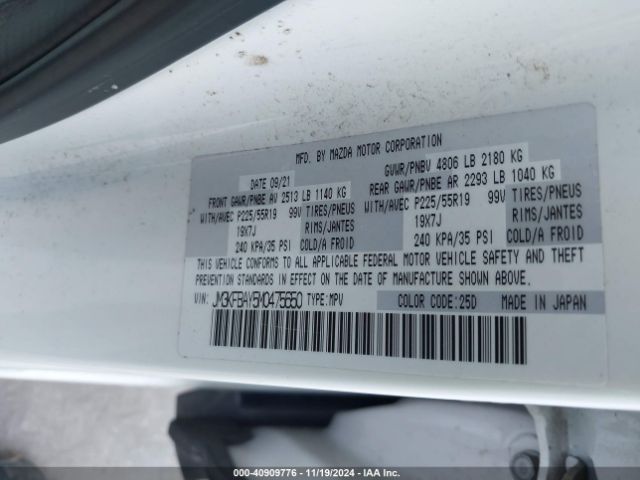 JM3KFBAY5M0475650 Mazda Cx-5 Grand Touring Reserve