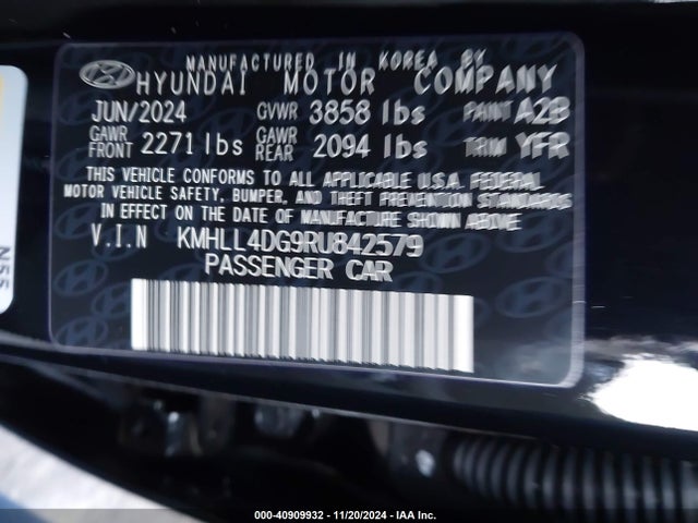 Hyundai ELANTRA SE 2024 KMHLL4DG9RU842579 Image 9