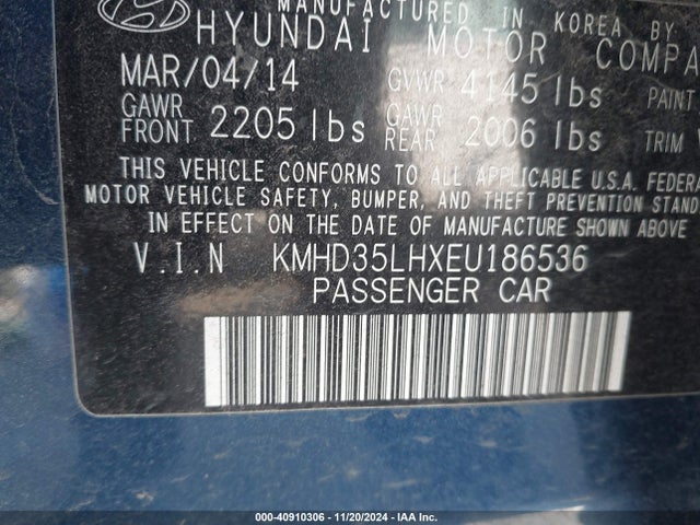Hyundai ELANTRA GT 2014 KMHD35LHXEU186536 Image 9