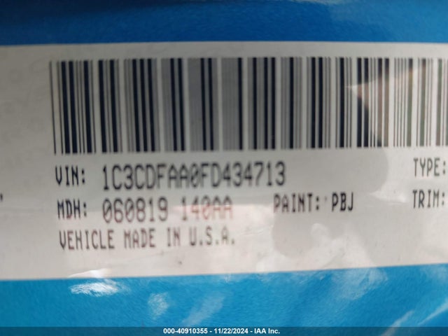 Dodge DART SE 2015 1C3CDFAA0FD434713 Image 9