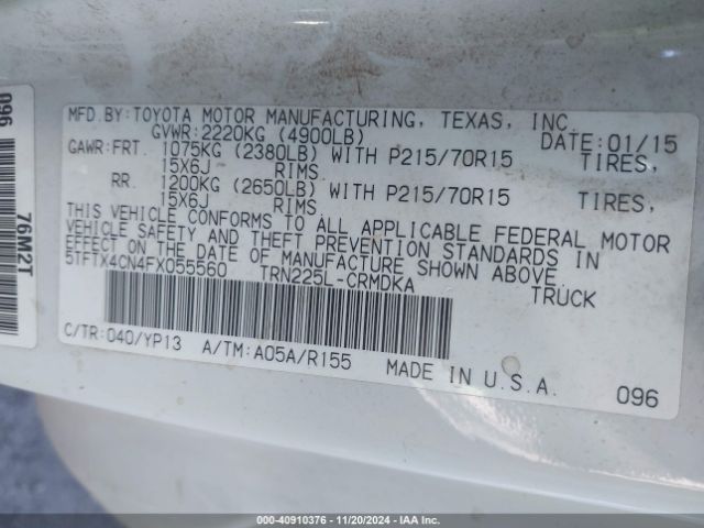 5TFTX4CN4FX055560 Toyota Tacoma