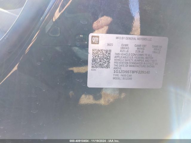 1G1ZD5ST8PF229140 Chevrolet Malibu Fwd 1lt