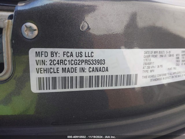 Chrysler Voyager Lx 2023 2C4RC1CG2PR533903 Image 9
