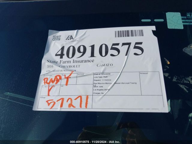 1G1FF1R74G0144538 Chevrolet Camaro 1ss