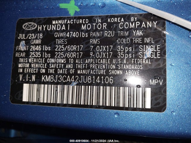 Hyundai Tucson Sel Plus 2018 KM8J3CA42JU814106 Image 9