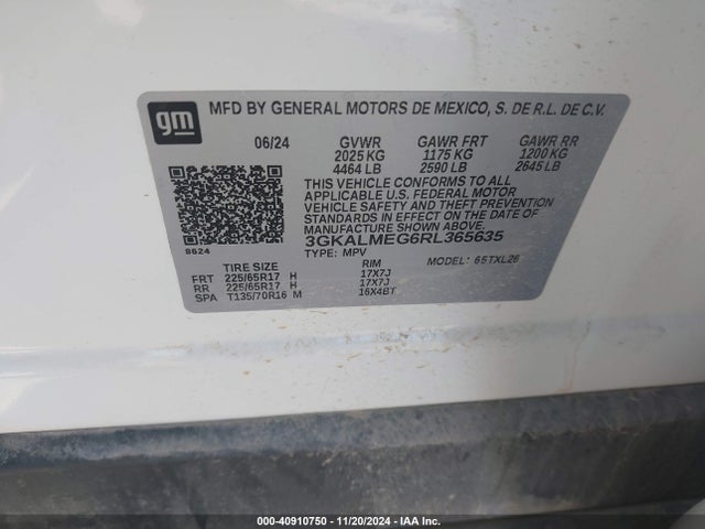3GKALMEG6RL365635 GMC Terrain Fwd Sle