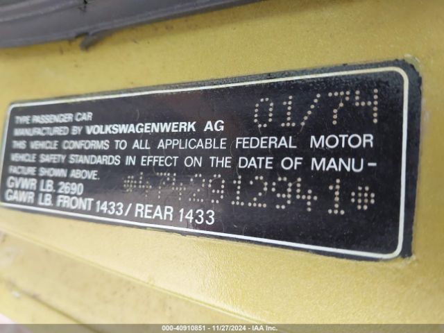 1974 PORSCHE 914 4742912941        Photo 8