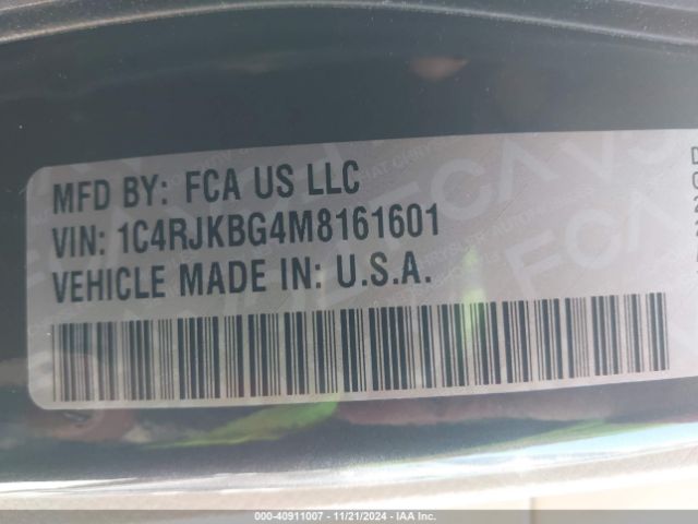 1C4RJKBG4M8161601 Jeep Grand Cherokee L Limited 4x4