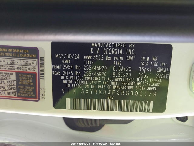 KIA Sorento X-line Sx 2024 5XYRKDJF3RG300179 Image 9