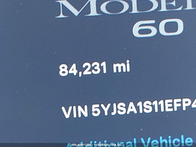Tesla MODEL S 2014 5YJSA1S11EFP41087 Image 16