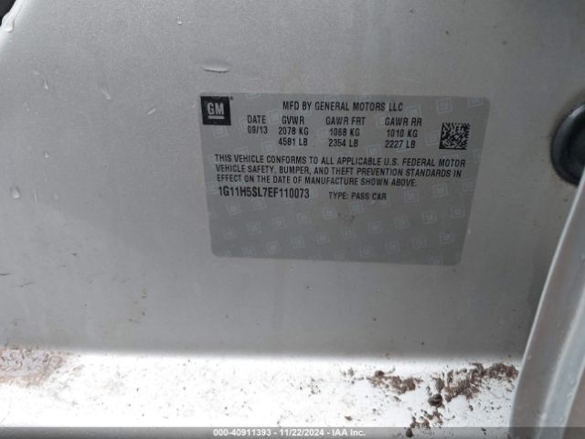 1G11H5SL7EF110073 Chevrolet Malibu 1lz
