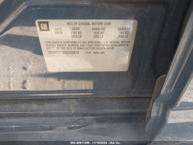 2009 CADILLAC CTS 1G6DF577290129910 Photo 8