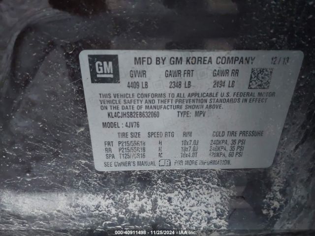 KL4CJHSB2EB632060 Buick Encore Premium
