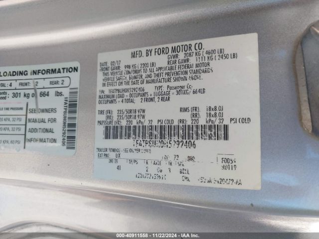 1FATP8UH0H5292406 Ford Mustang Ecoboost Premium