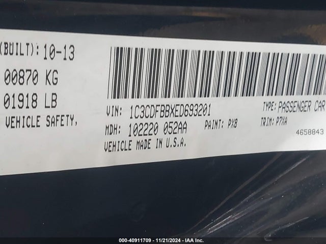 Dodge DART SXT 2014 1C3CDFBBXED693201 Image 9