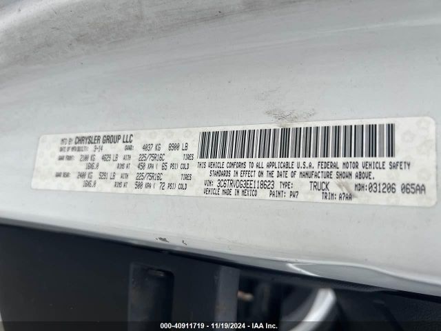 2014 RAM PROMASTER 2500 3C6TRVDG3EE118623 Photo 8