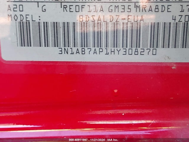 Nissan SENTRA SV 2017 3N1AB7AP1HY308270 Image 9